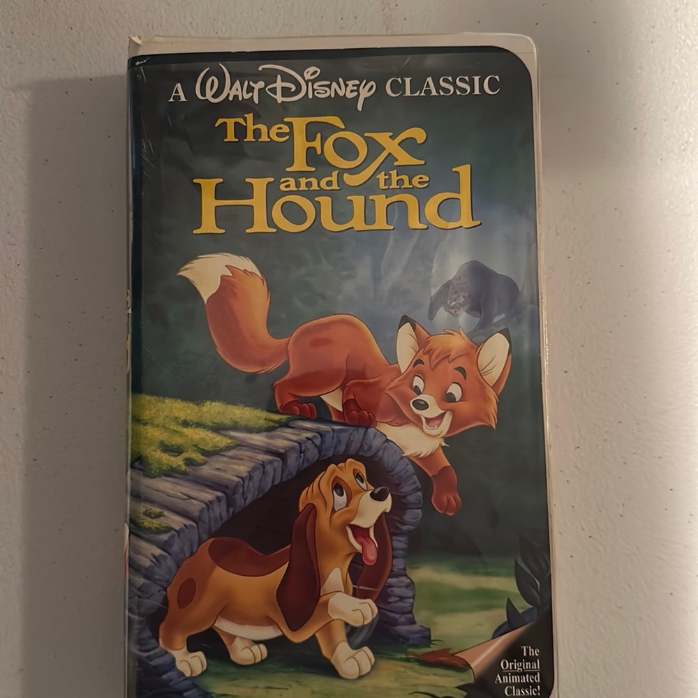 DISNEY Rare Black Diamond The Fox and the Hound VHS Childrens Classic